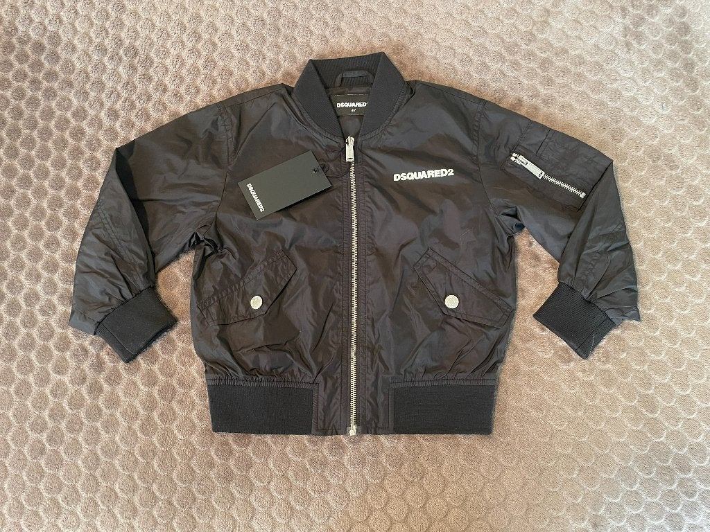Dsquared bomber jacket kids (zwart), Ophalen of Verzenden, Nieuw