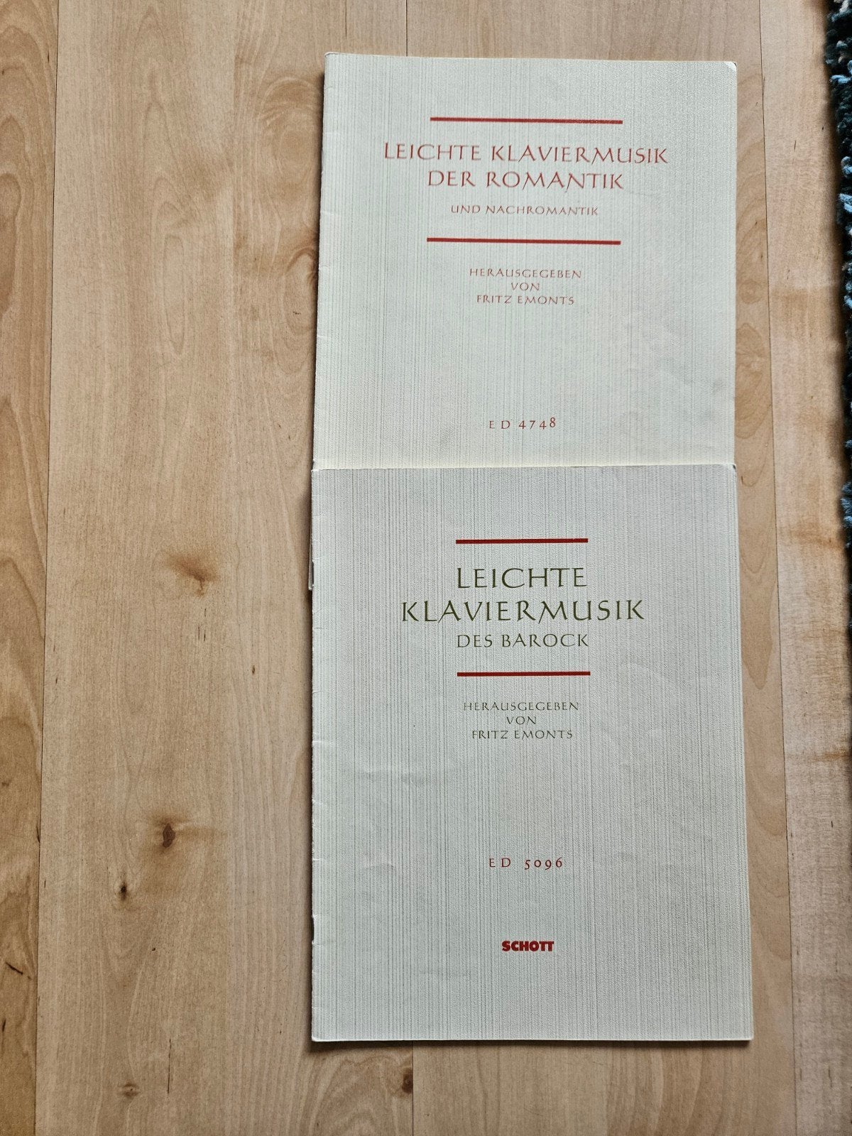 Leichte Klaviermusik: Romantiek & Barok (2 delen), Muziek en Instrumenten, Bladmuziek, Ophalen of Verzenden, Gebruikt, Artiest of Componist