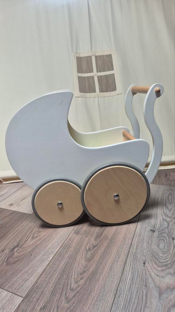 Kinderfeets houten loopwagen/poppenwagen, Ophalen, Gebruikt, Babypop