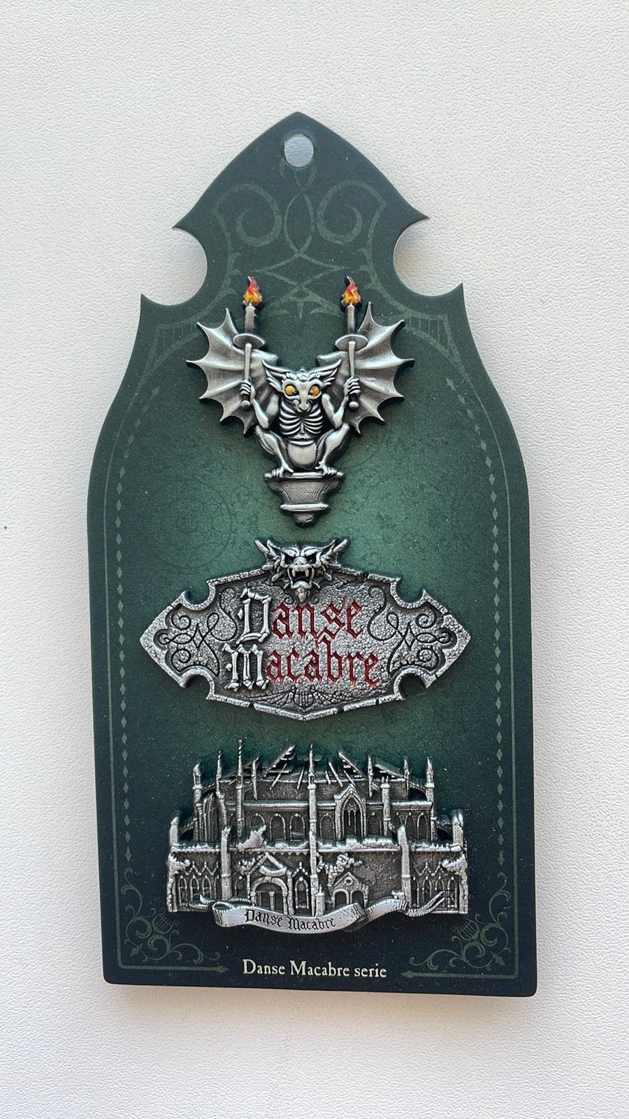 Efteling pin set Danse Macabre EPP 477/478/479 op kaartje, Ophalen of Verzenden, Nieuw, Button of Speldje