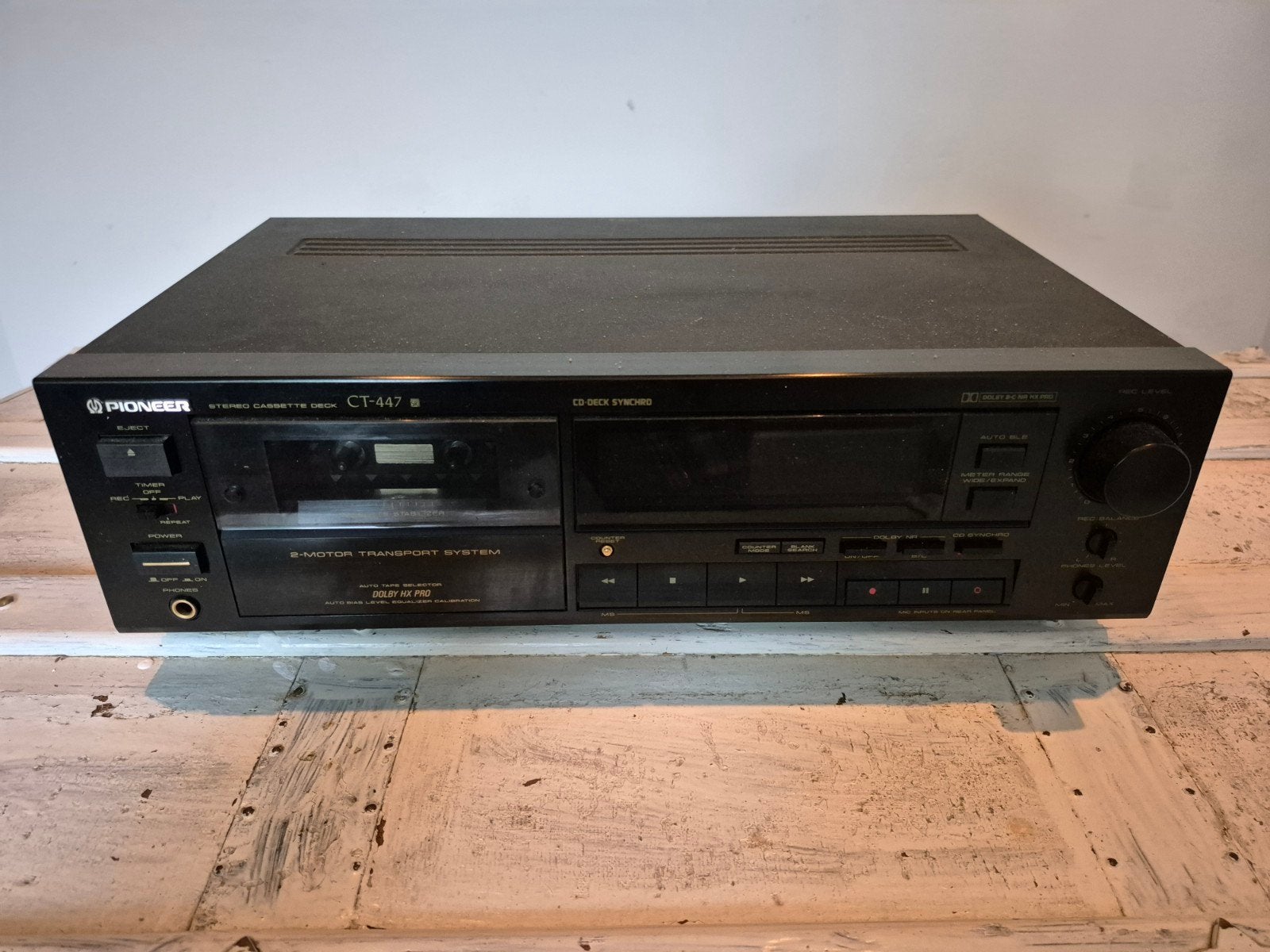 Pioneer CT-447 Stereo Cassettedeck, Audio, Tv en Foto, Ophalen, Dubbel, Overige merken, Tiptoetsen