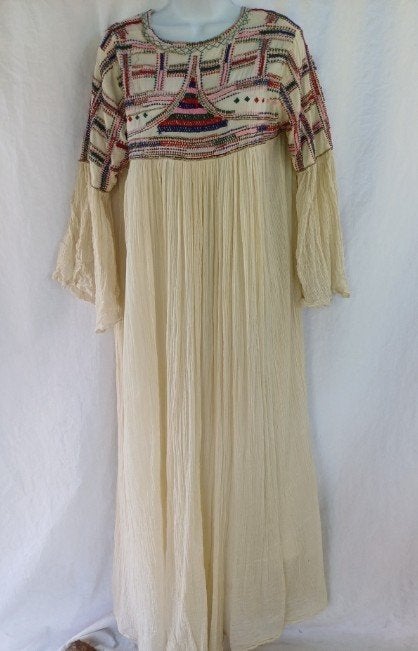 Hele gave lange hippie jurk mt 40 merk Mes De Moiselles, Maat 38/40 (M), Carnaval, ., Ophalen of Verzenden