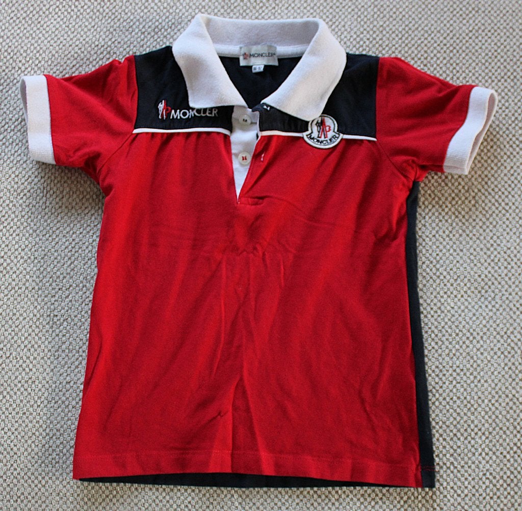 Polo van Moncler 86/92, Kinderen en Baby's, Babykleding | Maat 86, Gebruikt, Moncler, Ophalen of Verzenden, Jongetje