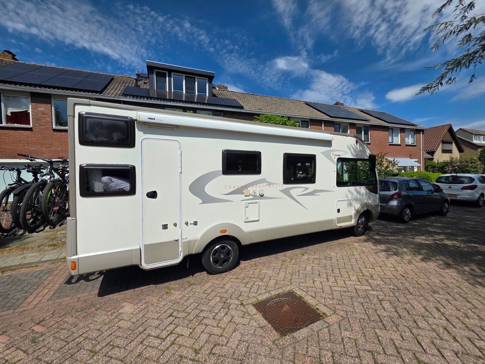 itineo sb720 integraal camper levelsysteem airco, Ringverwarming, Fiat, Particulier, Buitenlamp