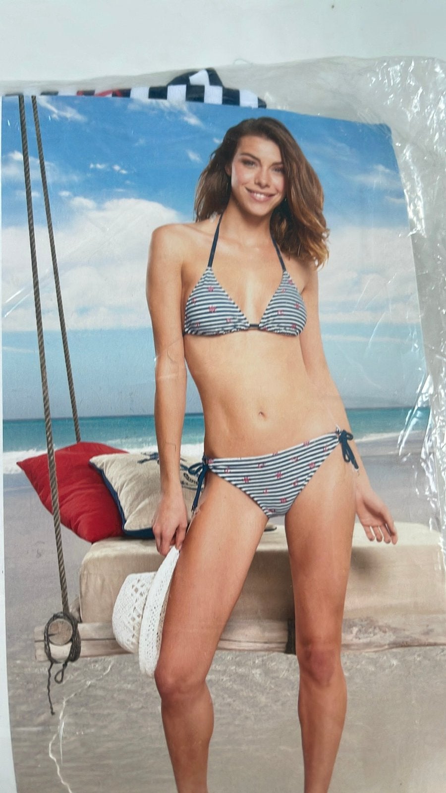Queentex Dames Bikini Maat 42 - Nieuw met Uitneembare Cups, Ophalen of Verzenden, Nieuw, Blauw, Bikini
