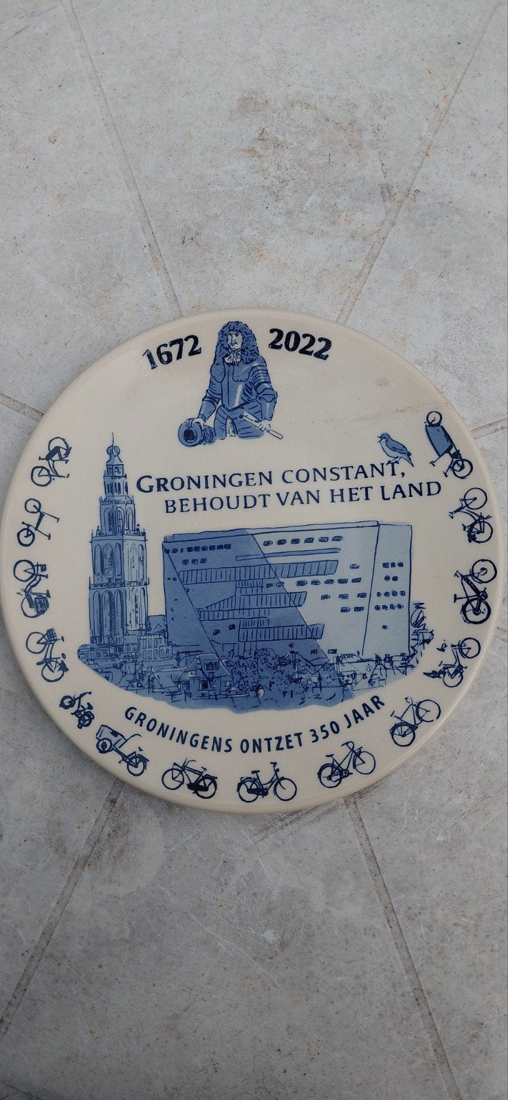 Wandbord Groningen Constant Royal Goedewaagen, Ophalen of Verzenden