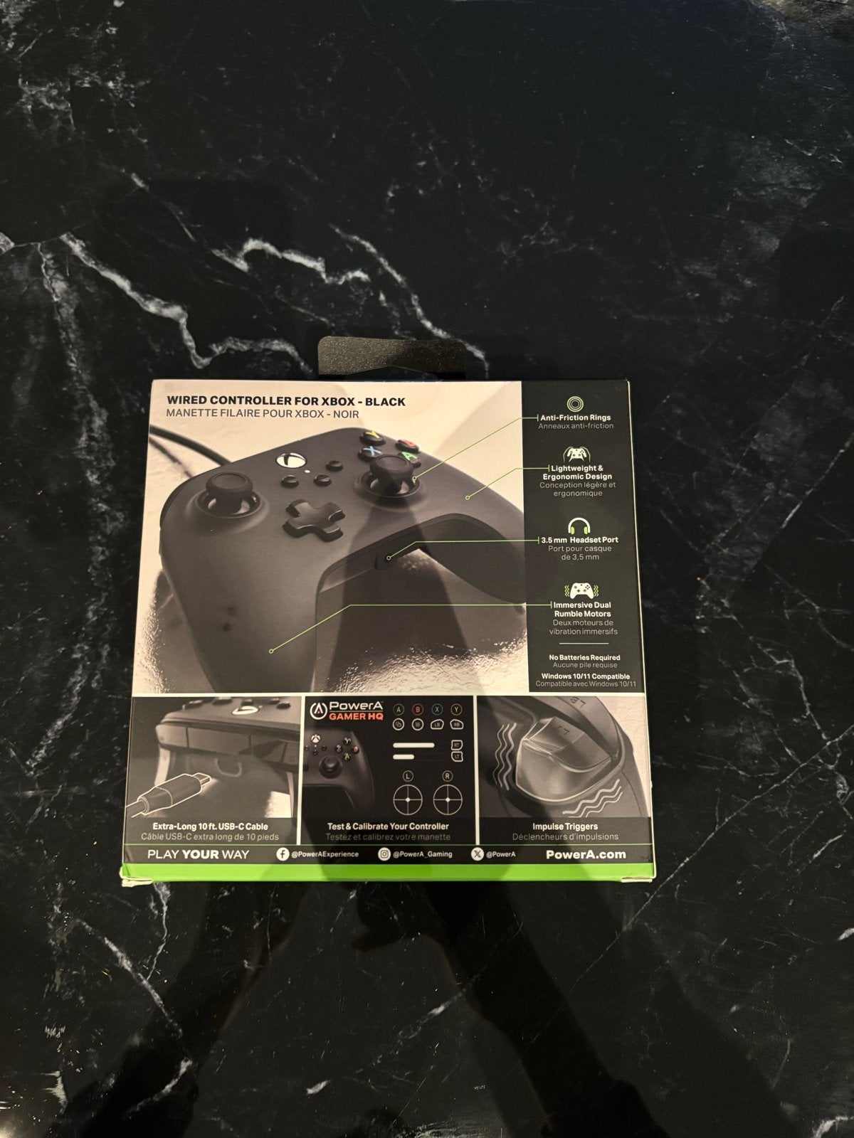 PowerA Wired Controller voor Xbox - Zwart, Overige genres, 1 speler, Nieuw, Ophalen of Verzenden