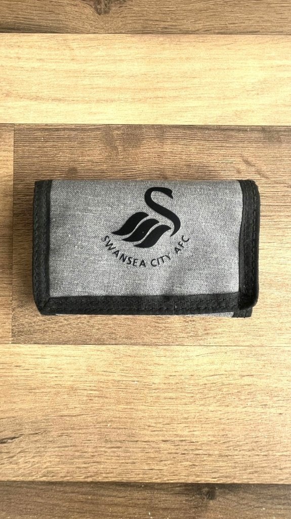 Joma Swansea City AFC portemonnee grijs zwart, Verzenden, Zo goed als nieuw, Zwart, Overige merken