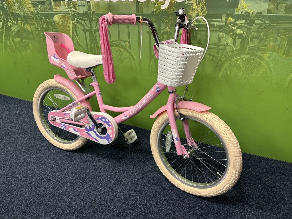 Fietshokje Raaks: Raaks 18Inch kinderfiets NIEUW, Versnellingen, Niet ingevuld, Ophalen of Verzenden, Zo goed als nieuw