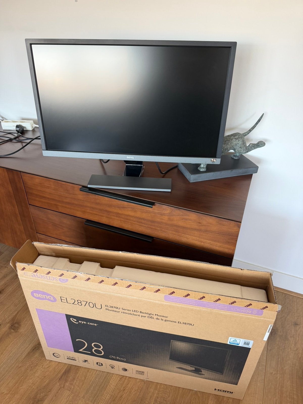 BenQ EL2870U 28 inch 4K HDR Monitor/tv, Audio, Tv en Foto, Televisies, 50 Hz, Zo goed als nieuw, 100 cm of meer, 4k (UHD)