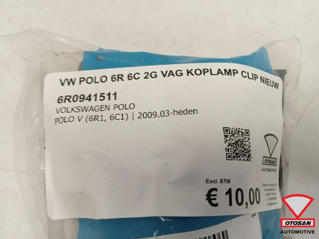 VW Polo 6R 6C 2G VAG Koplamp Houder Clip Nieuw 6R0941511, Auto-onderdelen, Verlichting, Volkswagen, Volkswagen AG, Nieuw, Berliner Ring 2
38440  Wolfsburg, DE