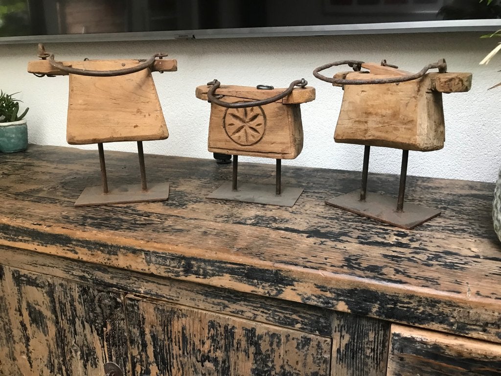 Teakhout pot uit India op standaard Indiase oude teak pot, Nieuw, Ophalen of Verzenden, Schipluidenlaan 20 5035KJ Tilburg, Bruin