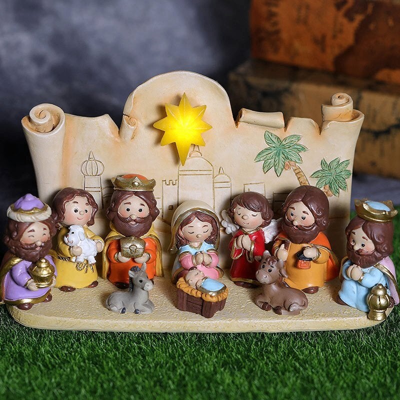 Jezus Kerststal Poppetjes / Kerst Poppetje Christelijk, Diversen, Verzenden, Nieuw