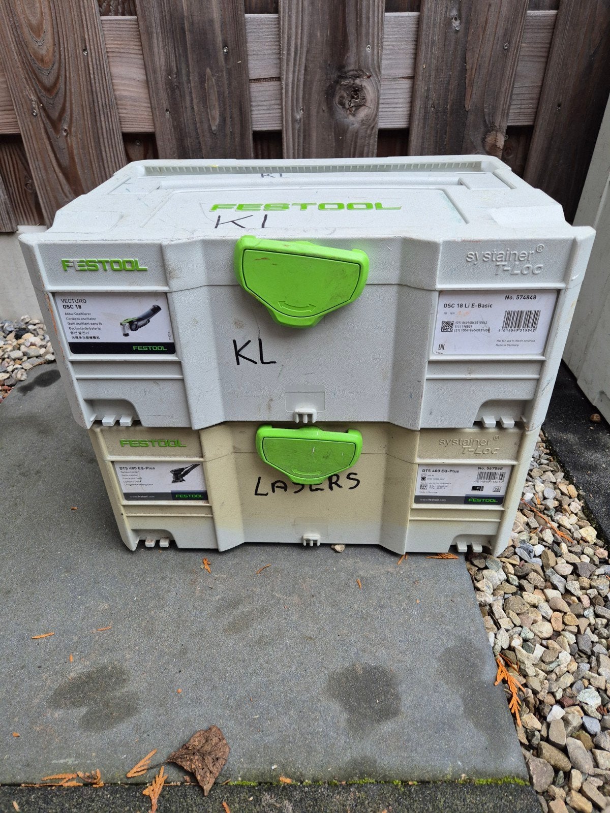 2x Festool Systainer T-LOC Koffers voor Gereedschap, Ophalen of Verzenden, Gebruikt, Gereedschapsopslag, Festool
