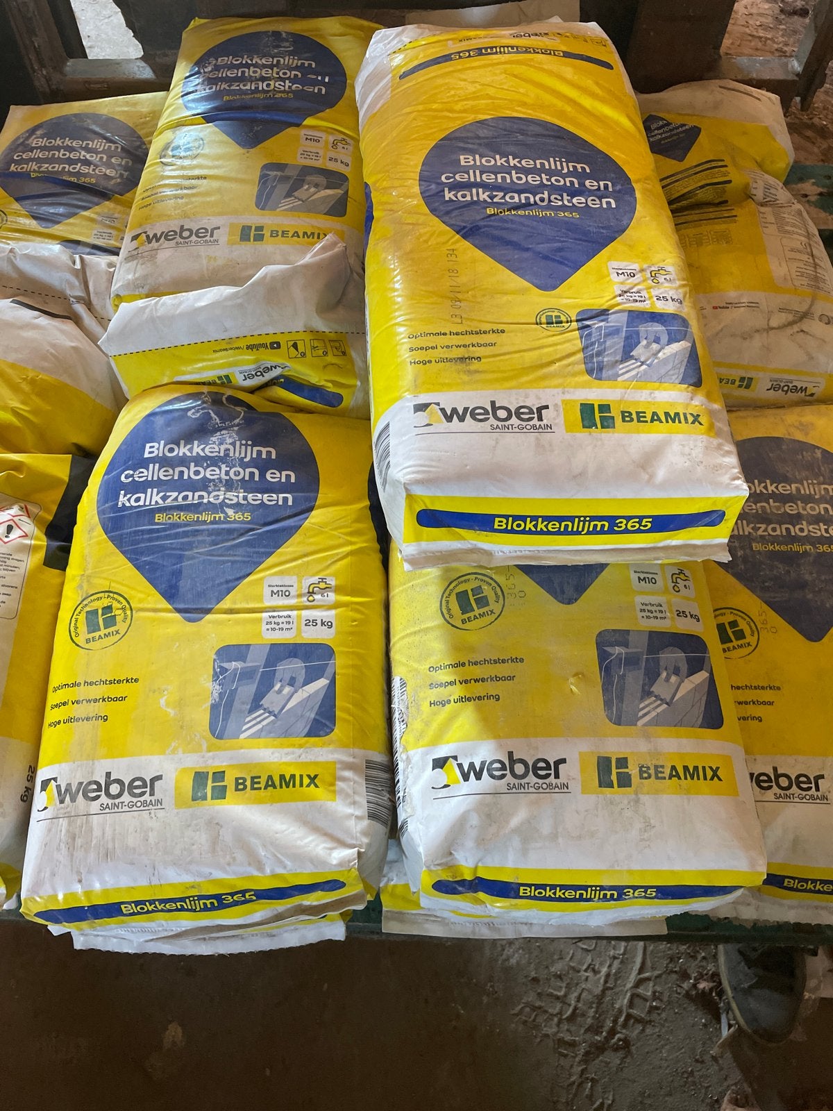 Weber Beamix Blokkenlijm 365 Cellenbeton Kalkzandsteen, Ophalen, Nieuw, Overige typen
