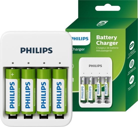 Philips Batterijlader Oplaadbare  AA &AAA (Batterijlader), Nieuw, Ophalen of Verzenden, Philips, Info@Philips.nl