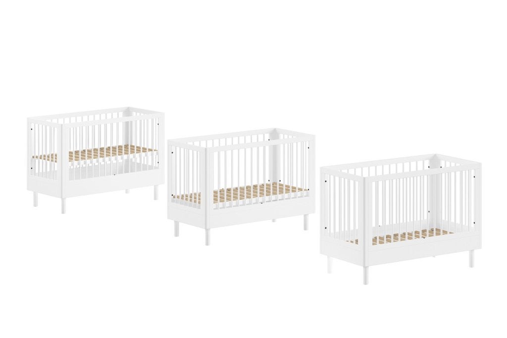Forrest Beech babybed - 60x120 - Wit beuken, Kinderen en Baby's, Niet ingevuld, Niet ingevuld, Niet ingevuld