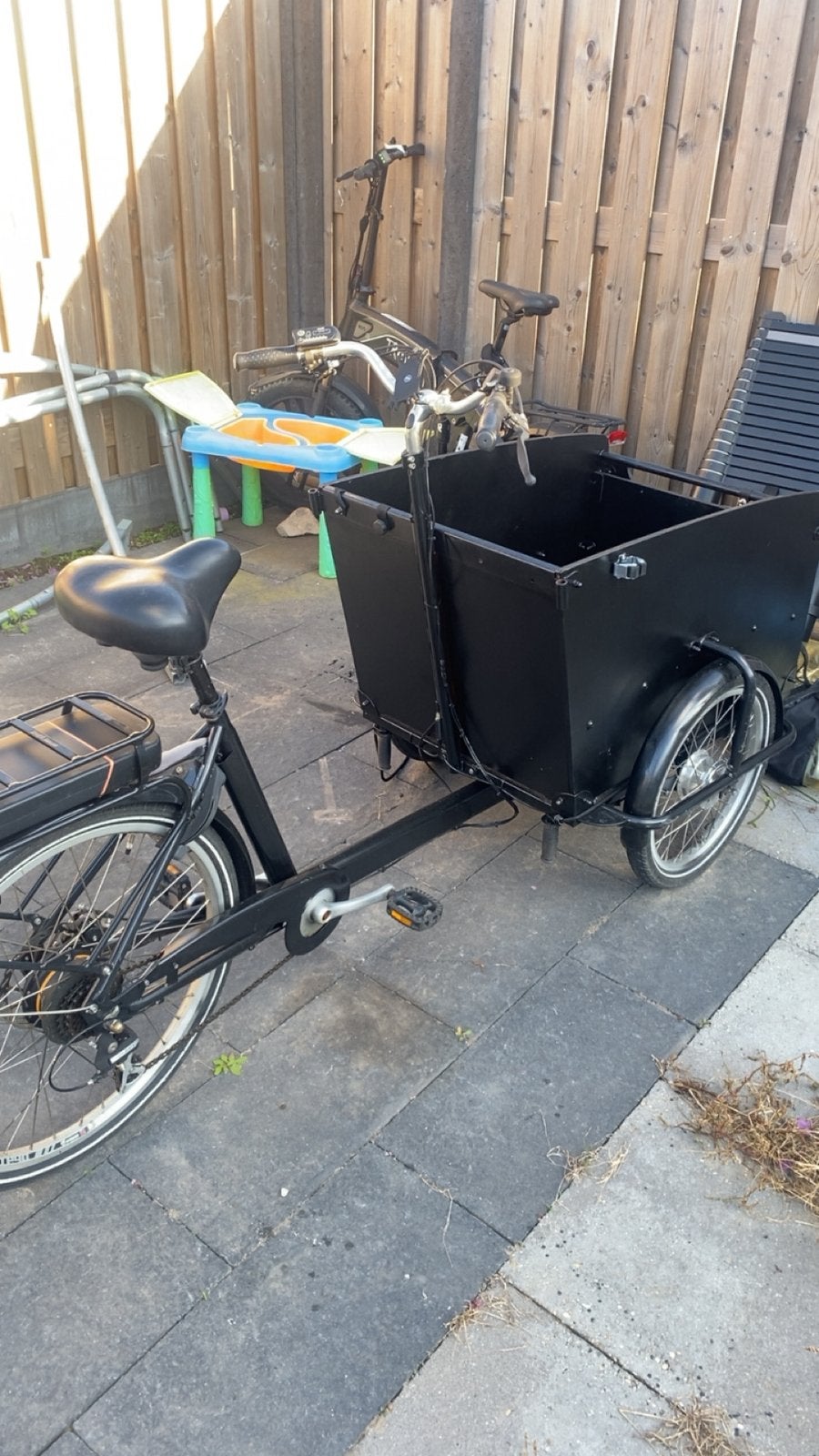 Bakfiets baboe big (accu defect), Ophalen