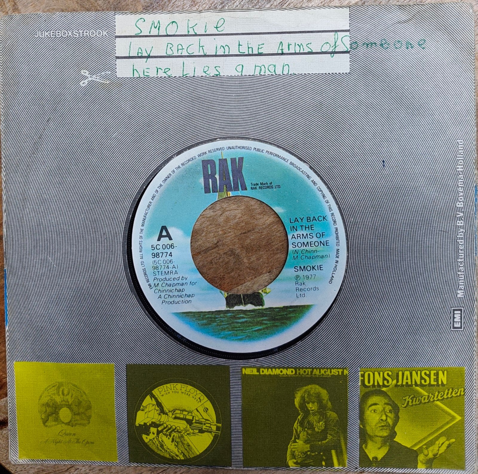 Smokie - Lay Back In The Arms Of Someone (Vinyl Single), Gebruikt, 7 inch, Ophalen of Verzenden, Pop