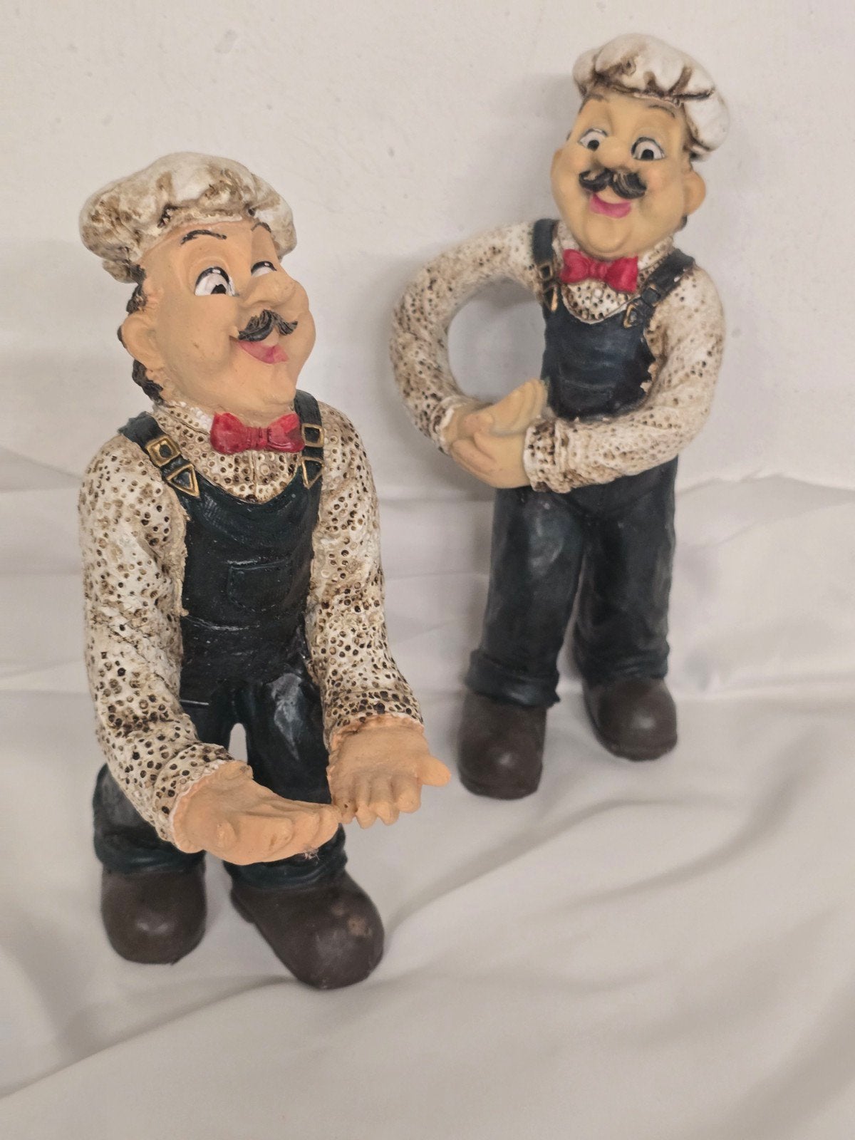Set van 2 Chef-kok Beeldjes - Decoratieve Figuren, Ophalen of Verzenden
