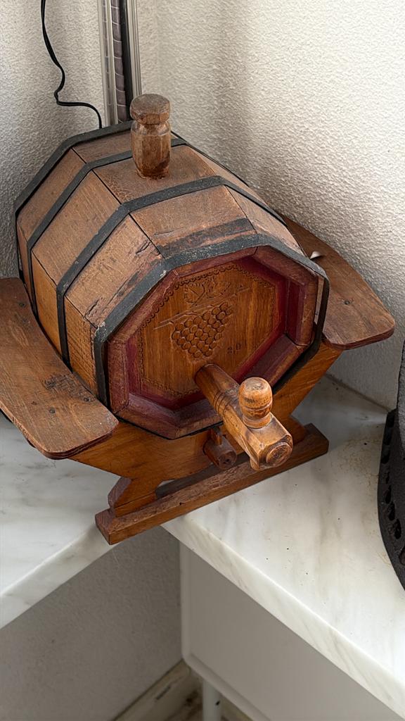 Decoratieve Wijnvat met Kraan - Houten Vat, Ophalen, Gebruikt, Overige typen