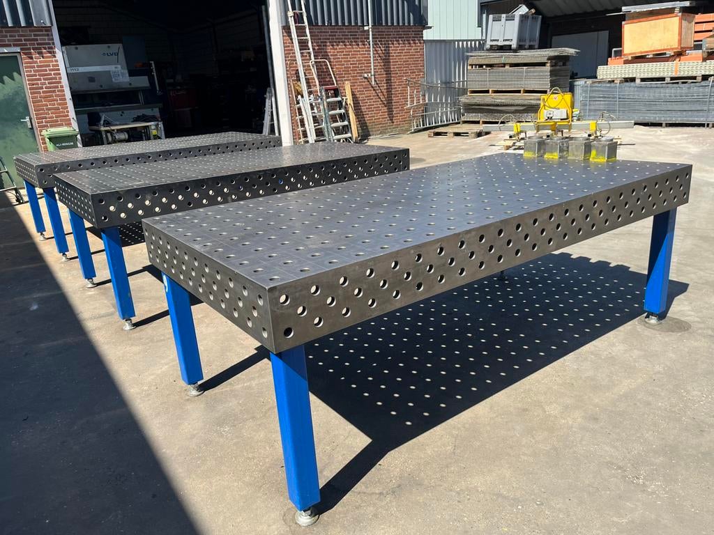 Siegmund Opspantafel 2400X1200 mm 25 Mm dik gat 28 mm, Ophalen of Verzenden, Gebruikt, 250 ampère of meer, Overige typen