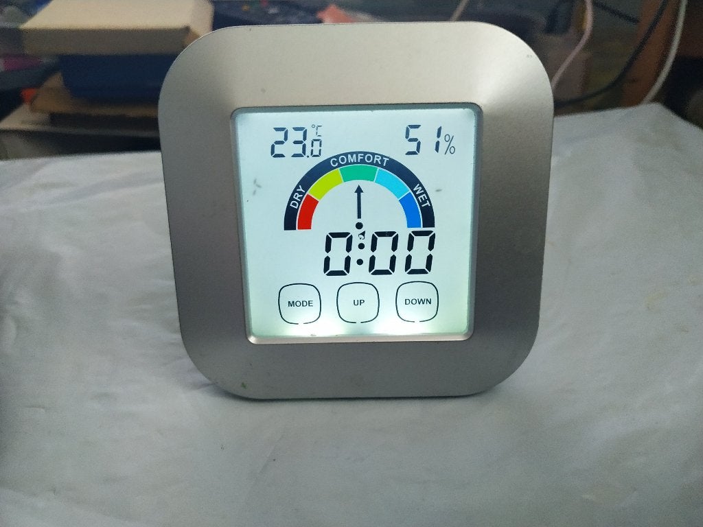Digitale thermometer, Kunststof, Binnenthermometer, Alarmfunctie, Ophalen of Verzenden