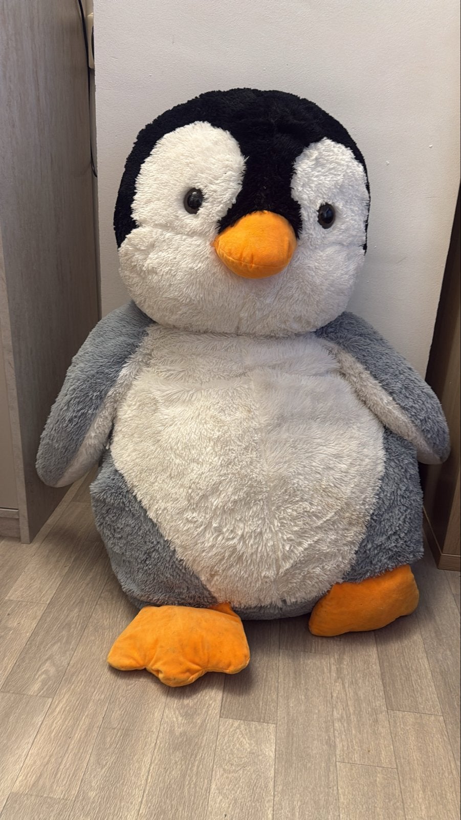 Grote zachte pinguïn knuffel, Pinguïn, Overige merken, Overige karakters, Grijs
