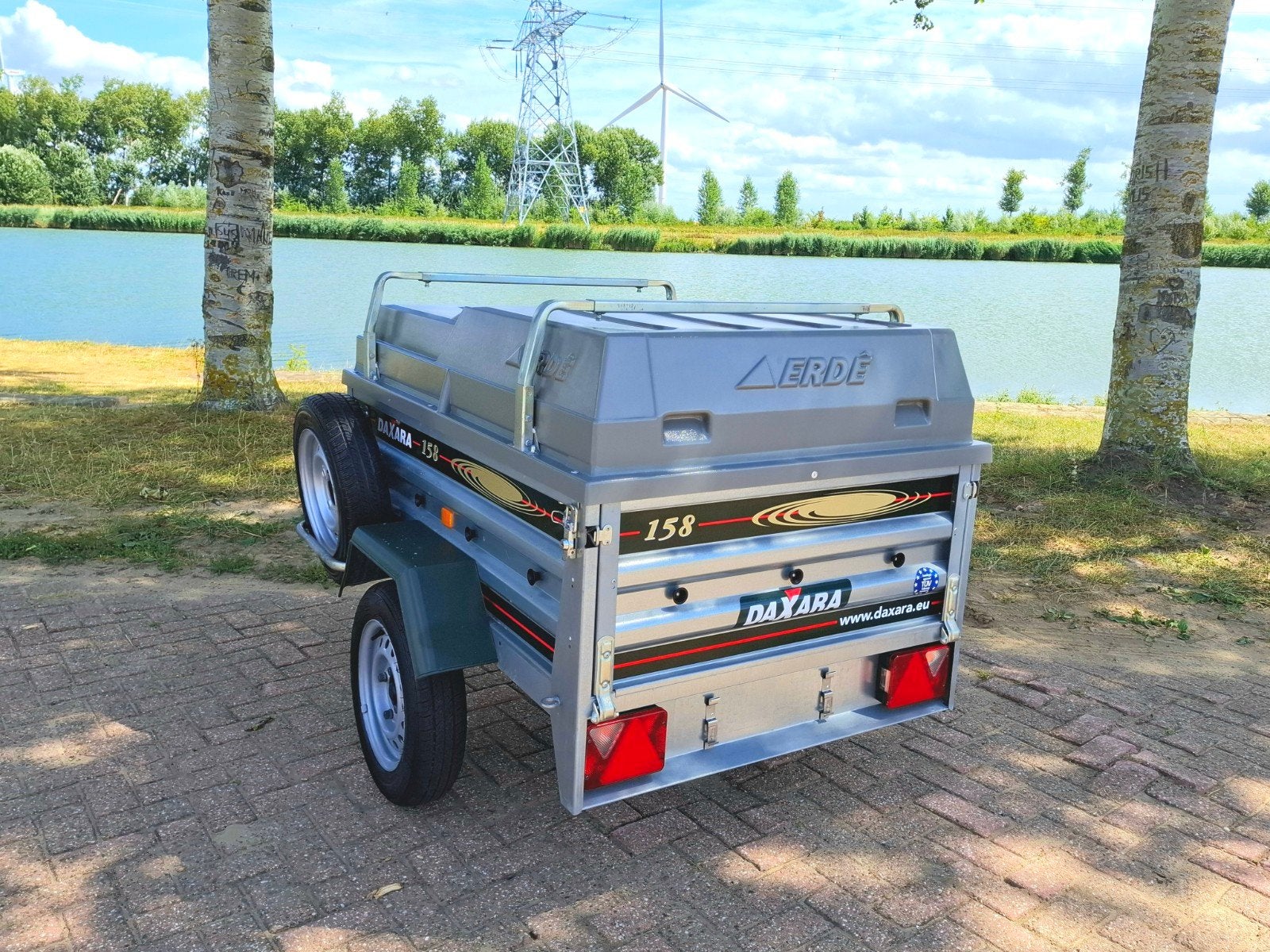 Daxara 158  bagagewagen aanhangwagen vakantiewagen supermooi, Auto diversen, Aanhangers en Bagagewagens, Ophalen, Gebruikt