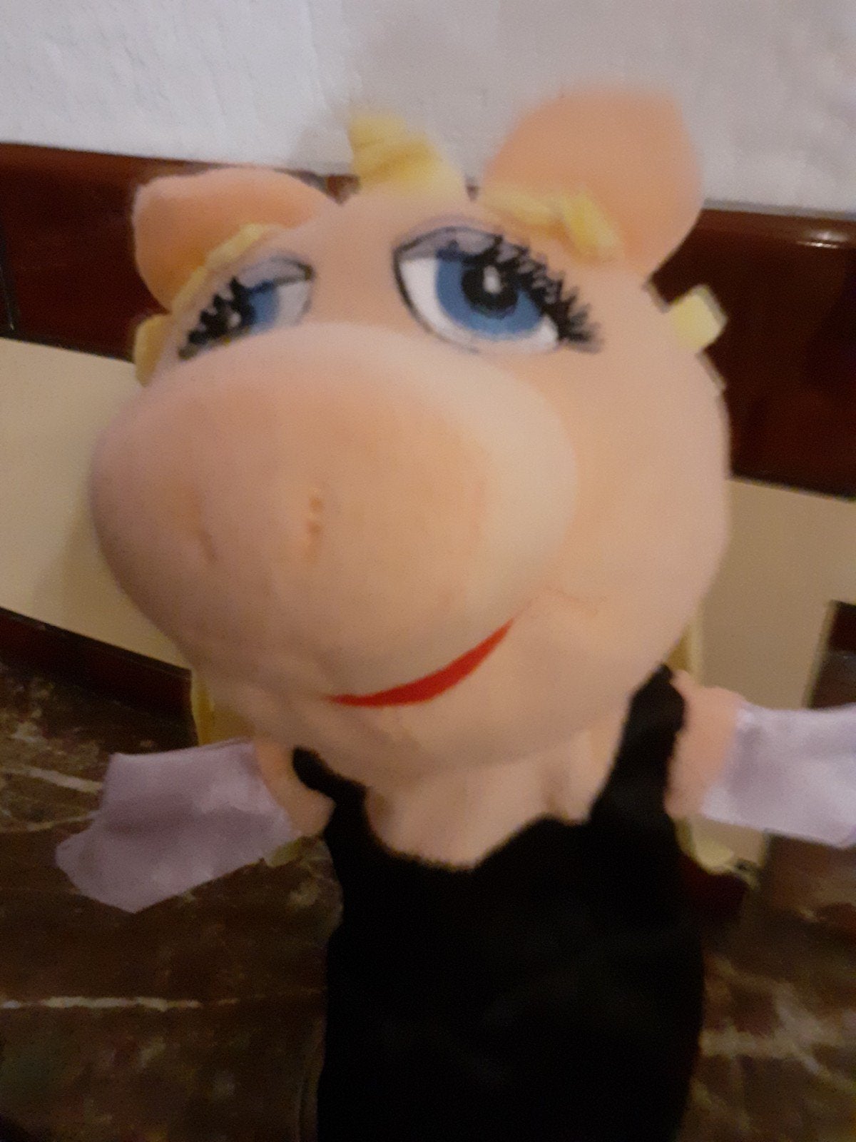 Miss Piggy van the Muppets handpop, Ophalen of Verzenden, Zo goed als nieuw, Pop