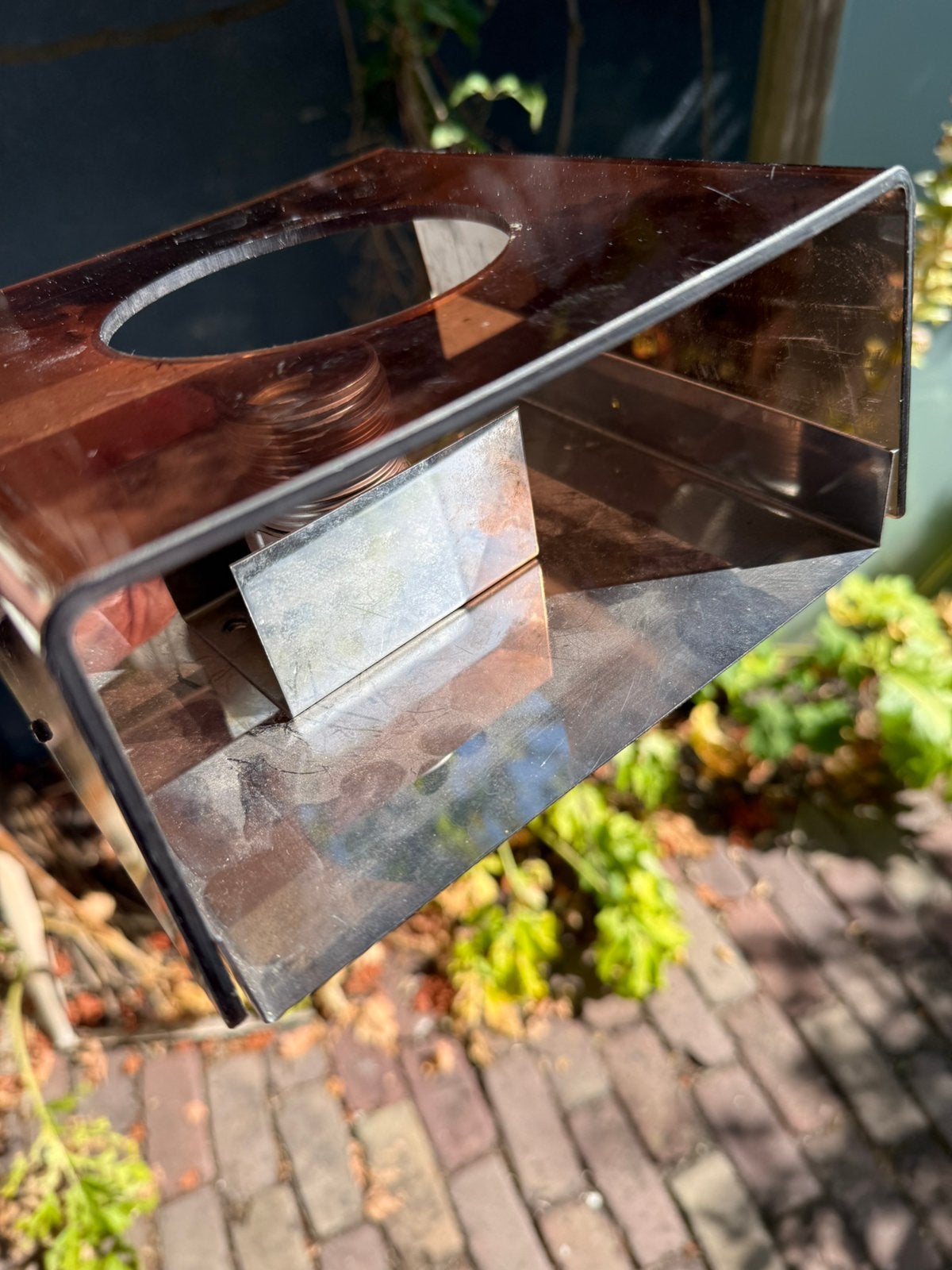 Herda space Age wandlampje 18cm vierkant, Ophalen, Zo goed als nieuw