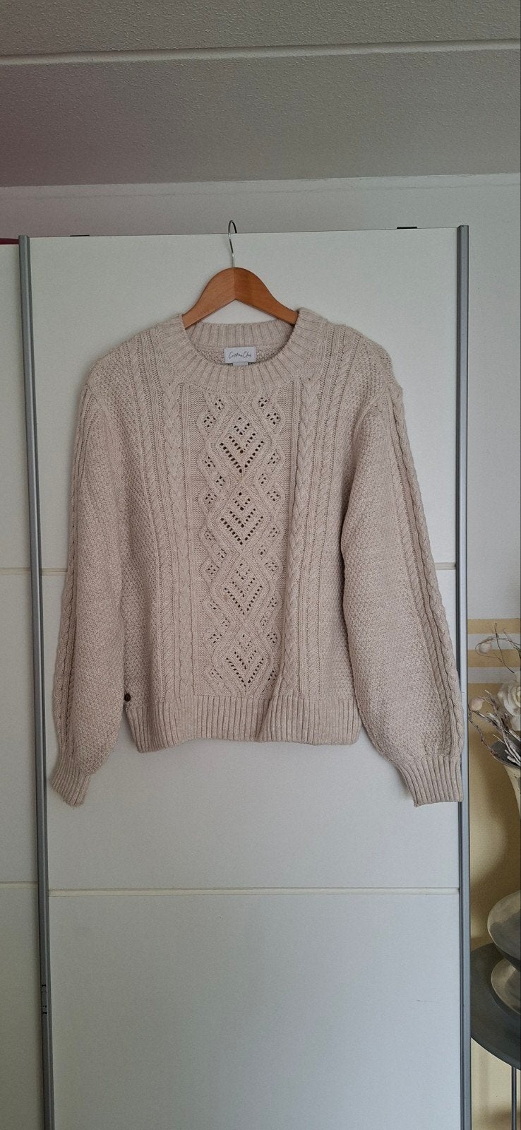 MOOIE TRUI IN MAAT M/ L VAN HET MERK COTTON-CLUB., Ophalen of Verzenden, Zo goed als nieuw, Beige