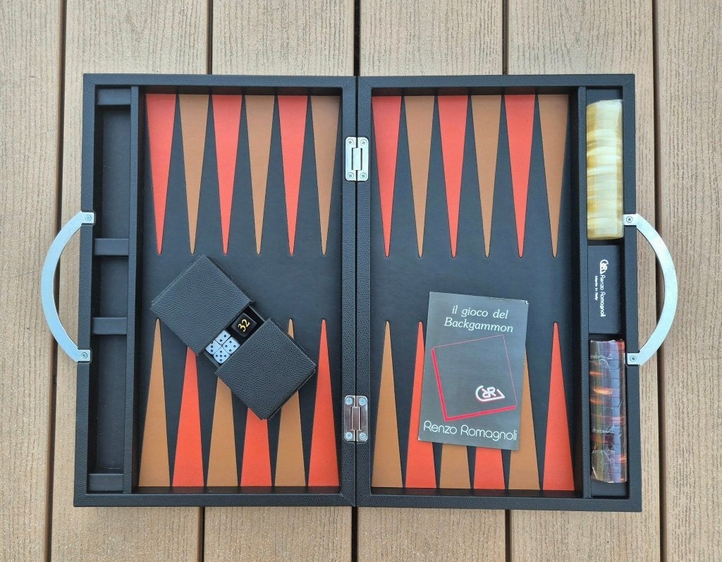 Renzo Romagnoli italian Backgammon, Hobby en Vrije tijd, Ophalen of Verzenden
