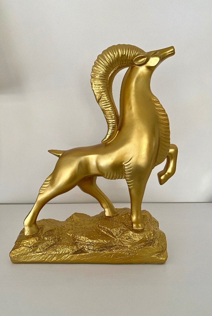 Antilope beeld goud decoratie, Ophalen of Verzenden, Dier