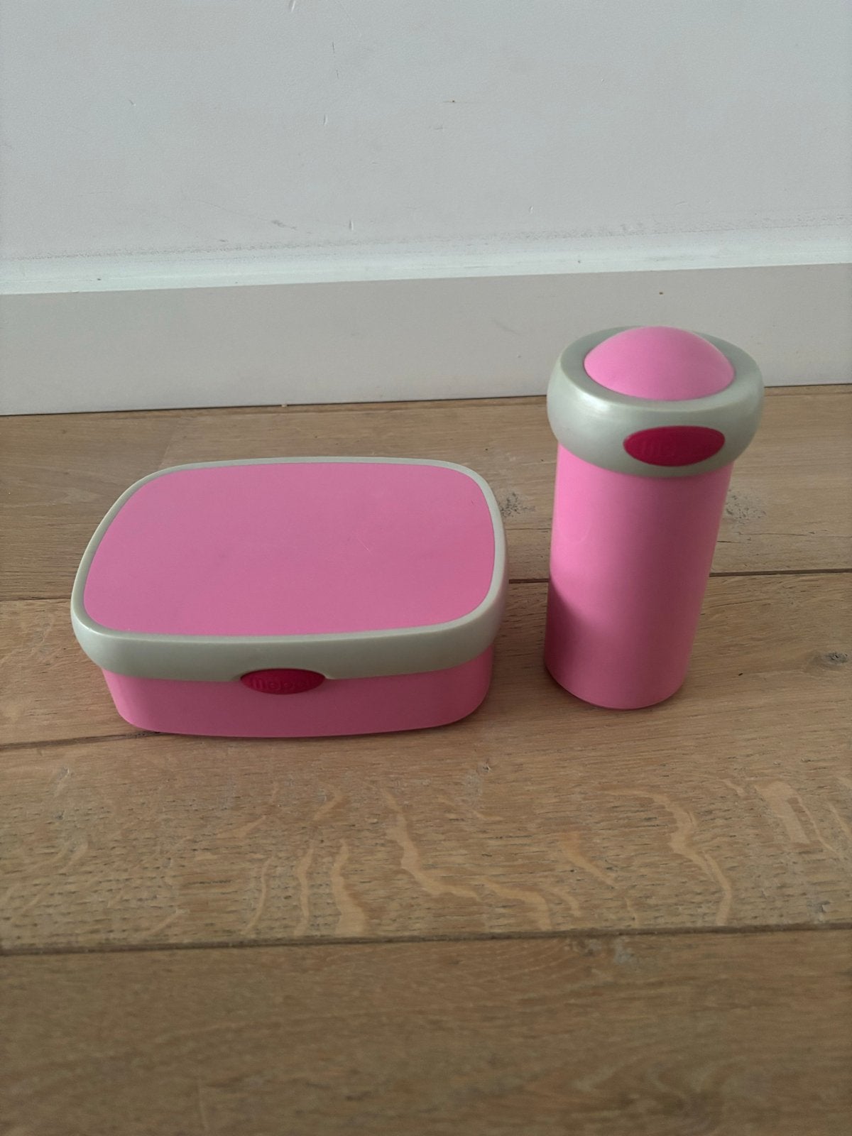Mepal lunchbox en drinkbeker, Huis en Inrichting, Kunststof, Ophalen of Verzenden, Zo goed als nieuw, Roze