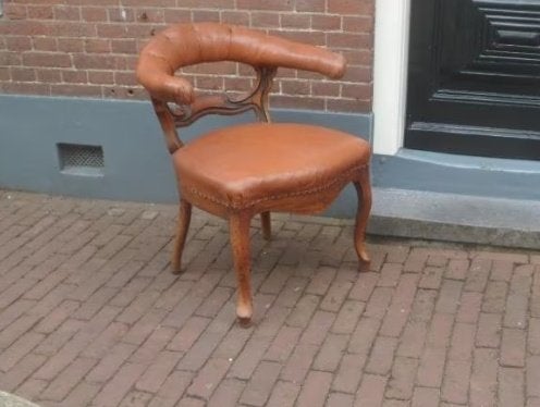 Antieke stoel fauteuil bureaustoel prachtig sfeervol meubel, Ophalen of Verzenden