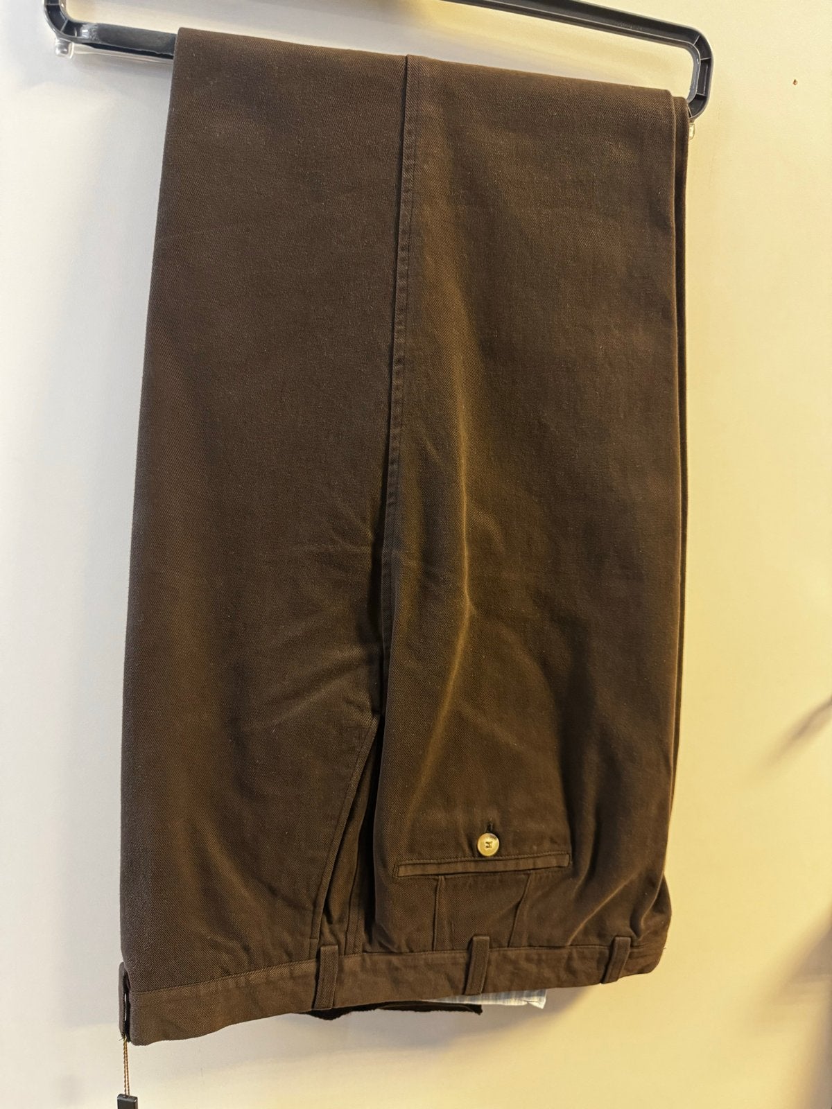Nieuwe Luciano Barbera broek, bruin, onafgewerkte pijpen, Kleding | Heren, Ophalen of Verzenden, Nieuw, Overige maten, Bruin