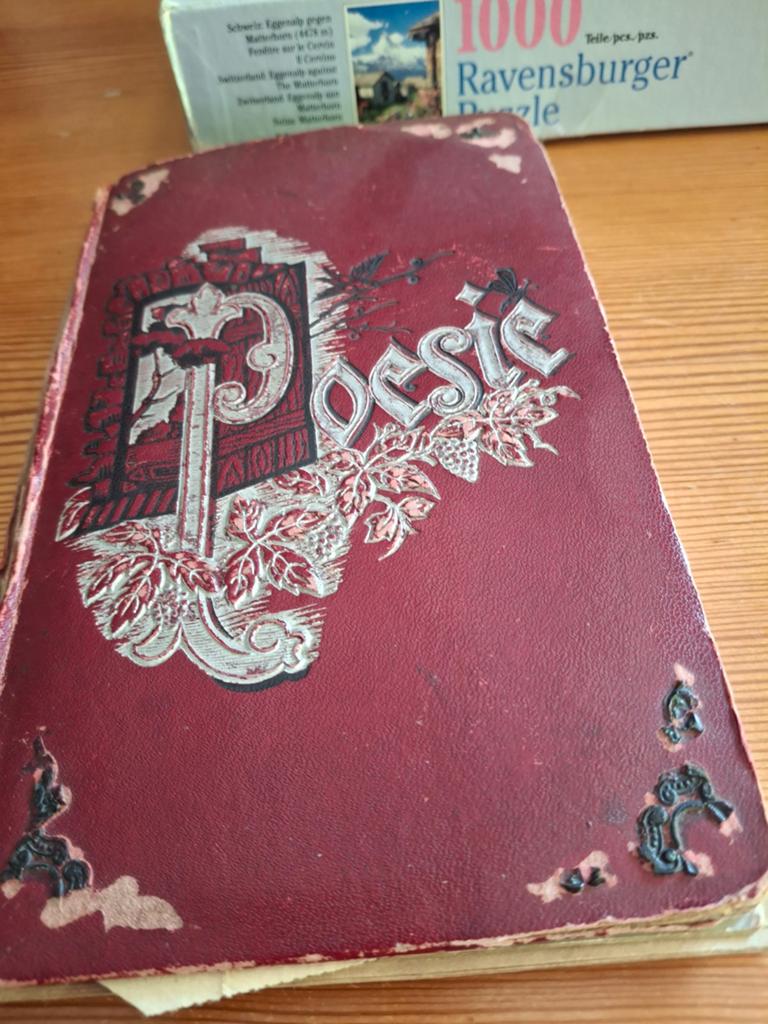 Antiek Poeziealbum uit 1886 - Handgeschreven Verzen, Verzamelen, Poesieplaatjes, Ophalen of Verzenden