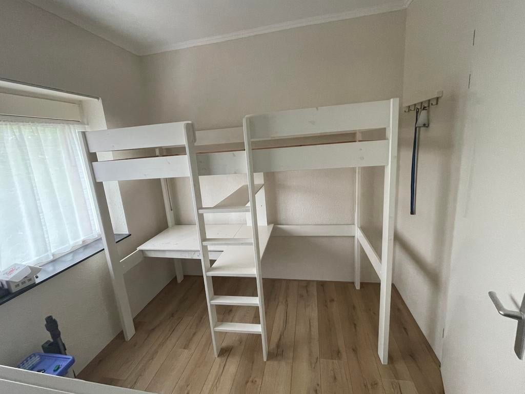 Hoogslaper van wehkamp met bureau, Kinderen en Baby's, Kinderkamer | Stapelbedden en Hoogslapers, Ophalen, Gebruikt, Hoogslaper