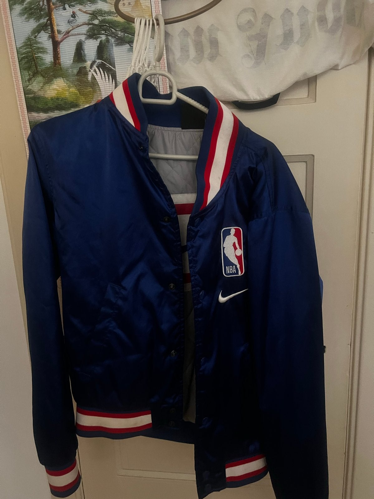 Nike NBA Varsity Jacket - Maat S, Ophalen of Verzenden, Zo goed als nieuw, Maat 46 (S) of kleiner, Blauw