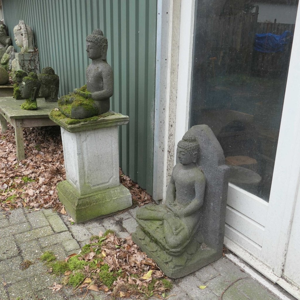 Buddha beelden Bd5 Boeddha hoofd meditatie yoga Tantra kunst, Gebruikt, Zandstraat 1c, Steen/keramiek, Ophalen of Verzenden