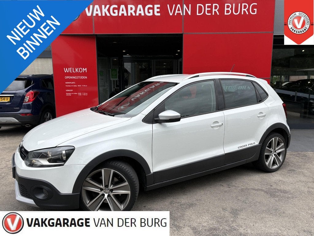 Volkswagen Polo 1.2 TSI Cross, Stof, Wit, Origineel Nederlands, Grijs