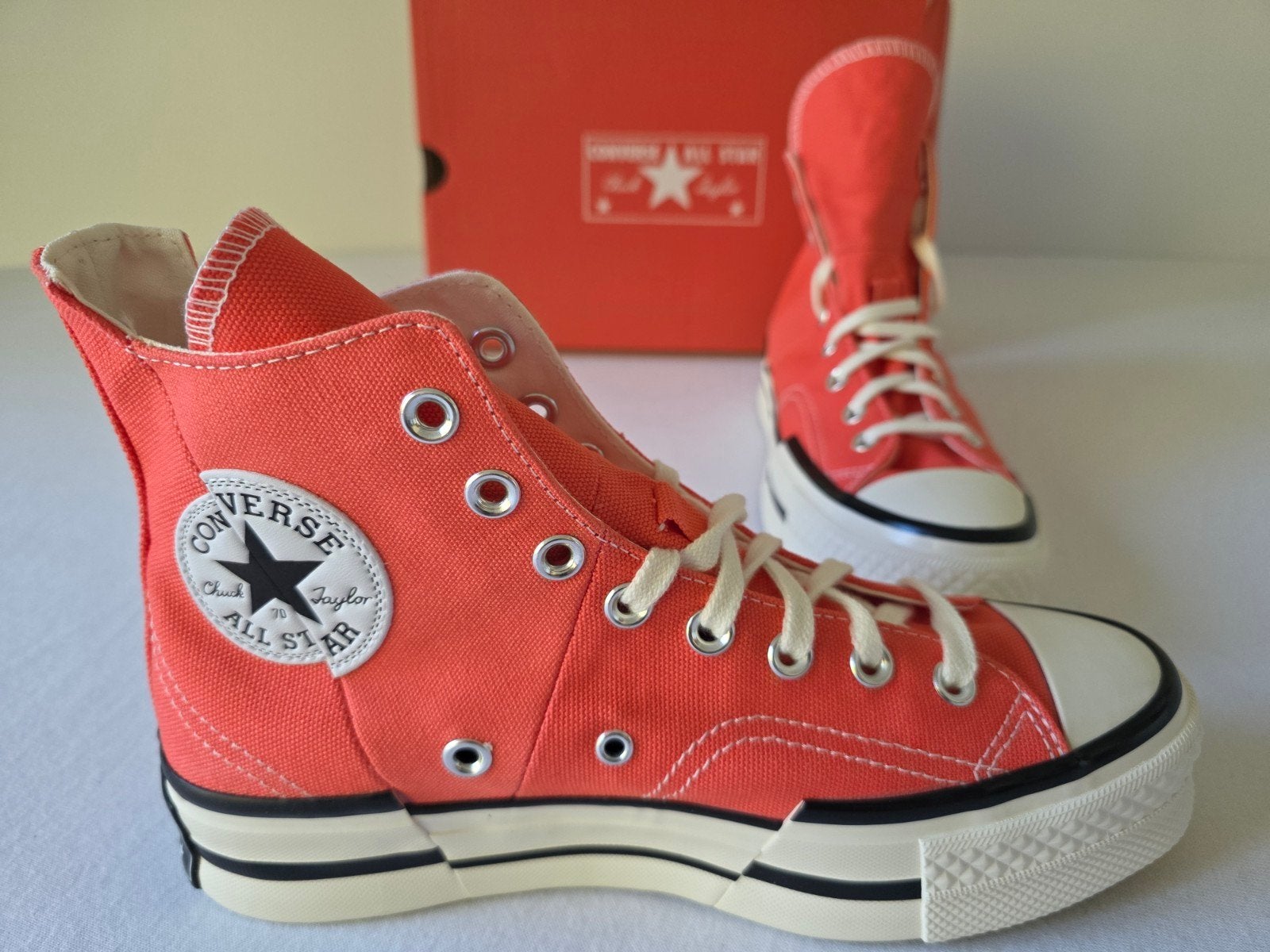 Converse Chuck 70 Plus Hi Watermelon Slush/White/Black. M 40, Verzenden, Nieuw, Converse, Sneakers of Gympen