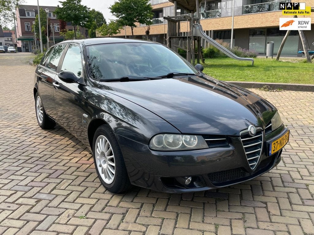 Alfa Romeo 156 Sportwagon 1.8 T.Spark Impression, Lmv, Leder, Auto's, Alfa Romeo, Bedrijf, Te koop, ABS, Airconditioning, Alarm