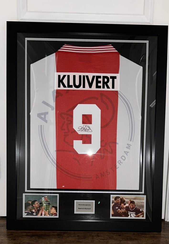 Gesigneerd Kluivet shirt Ajax 1995 COA, Ophalen of Verzenden, Zo goed als nieuw, Ajax, Shirt