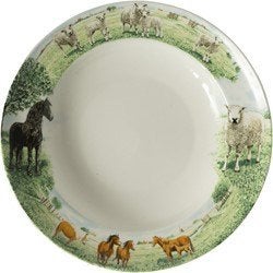 Diepe borden Paard - Schaap Wiebe van der Zee servies, Overige merken, Nieuw, Ophalen of Verzenden, Bord(en)