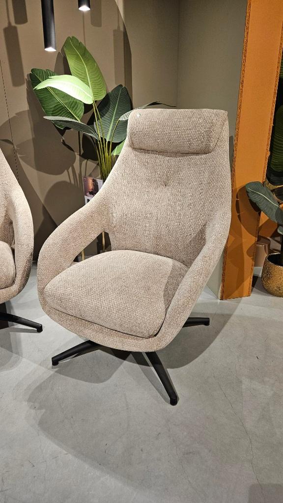 Draaifauteuil Clay Showmodel van 449,-, Ophalen, Nieuw, 75 tot 100 cm, 75 tot 100 cm