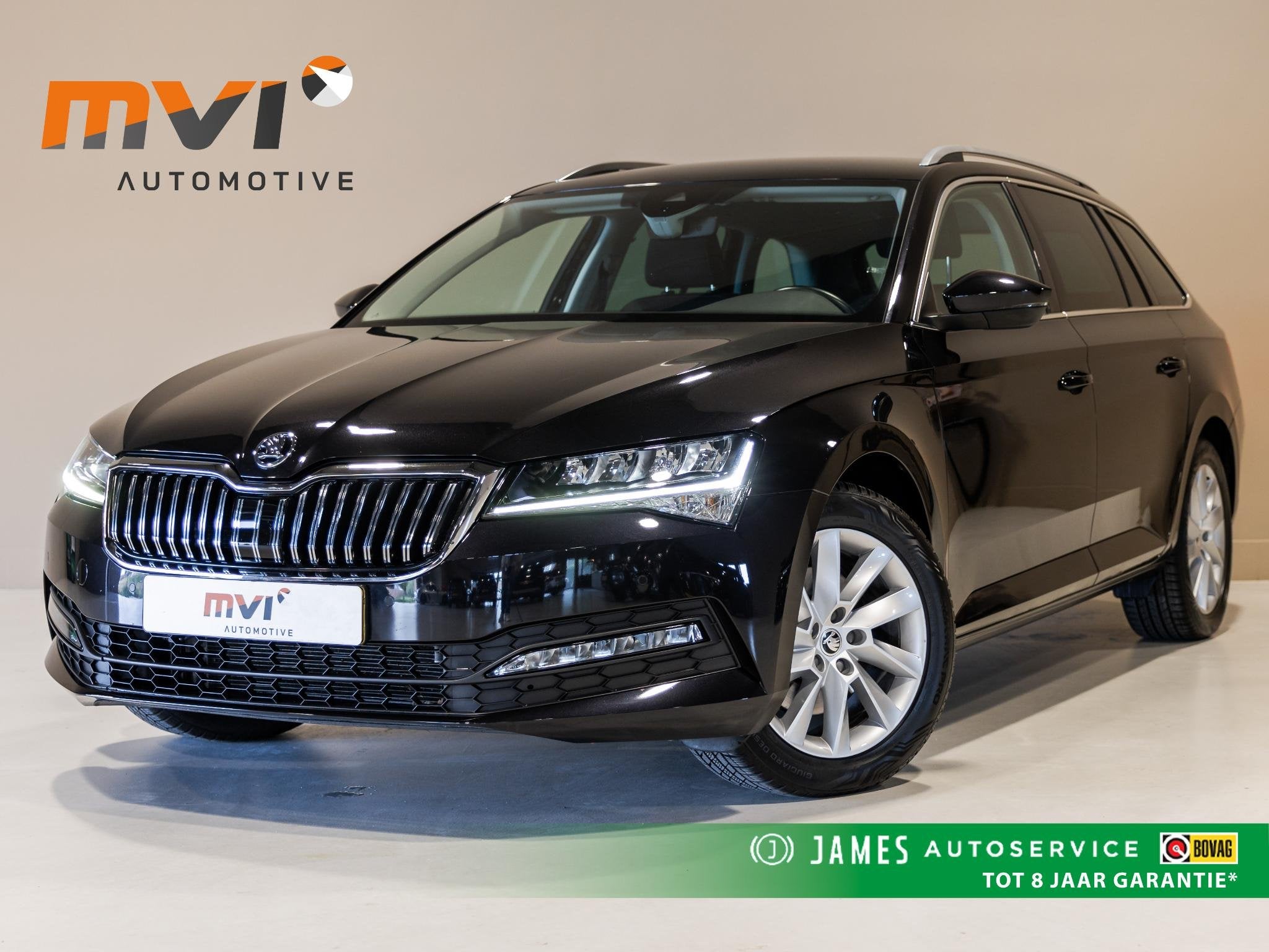 Skoda Superb Combi 1.5 TSI ACT Business Edition / 150pk / Tr, Auto's, Stof, 4 cilinders, Zwart, Origineel Nederlands