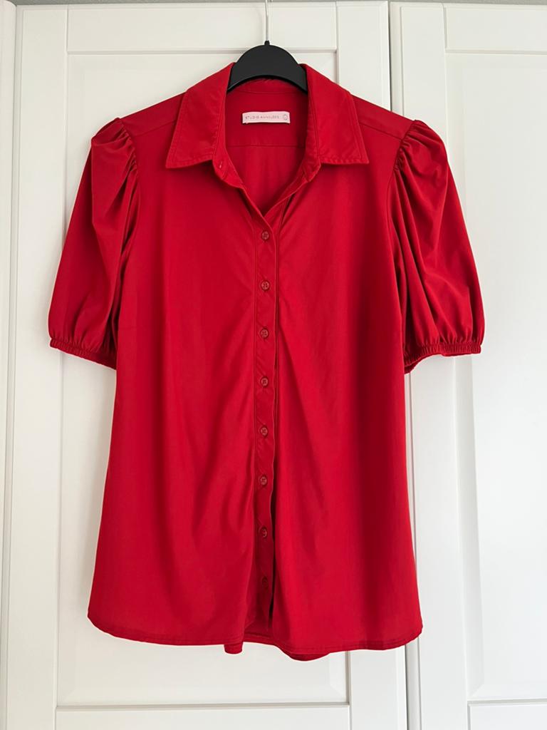 Studio anneloes nomi blouse L rood travelstof, Kleding | Dames, Blouses en Tunieken, Maat 42/44 (L), Ophalen of Verzenden, Zo goed als nieuw