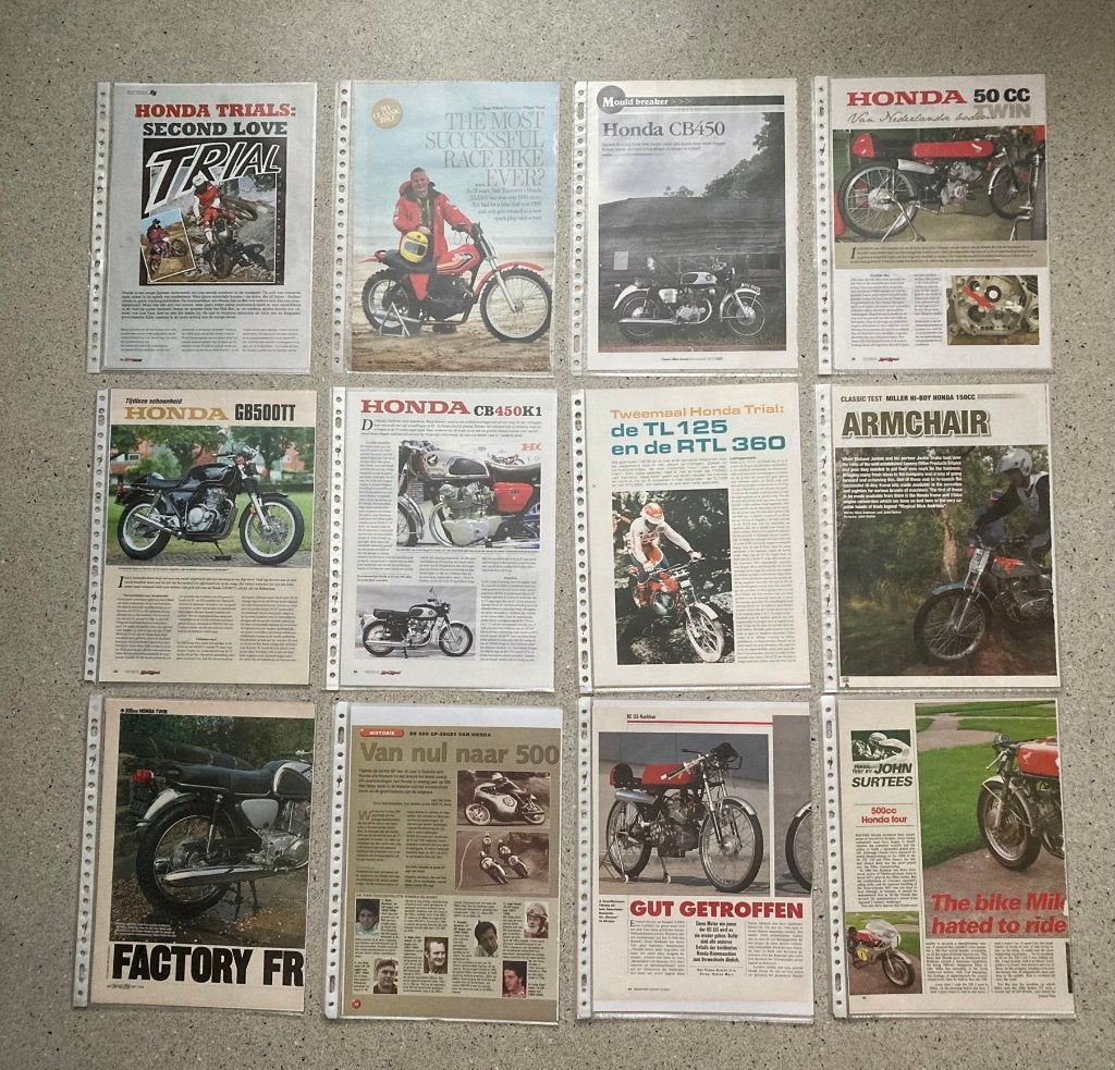 Map met documentatie over Honda Motoren, Motoren, Verzenden, Honda